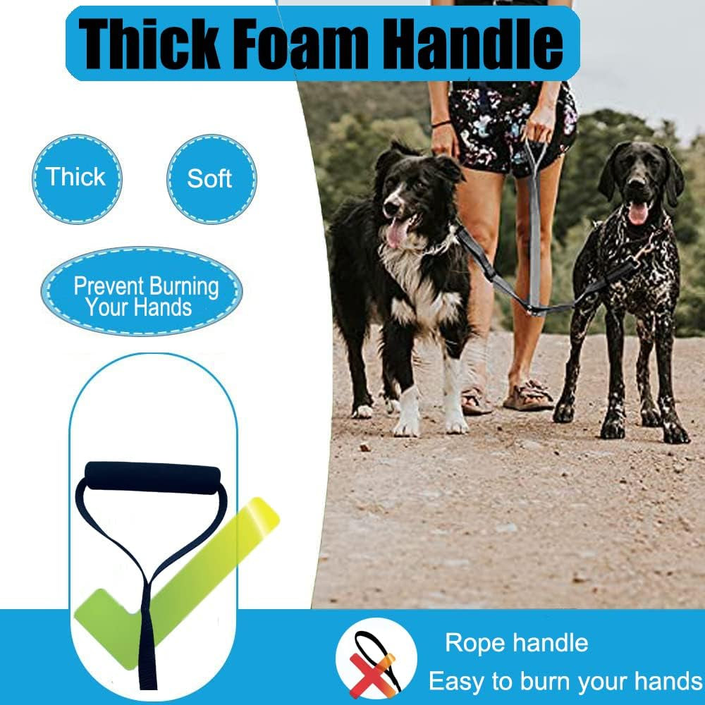Adjustable Dual Dog Leash with No-Tangle Design for Two Dogs, Suitable for Large and Small Breeds